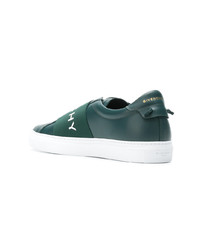 dunkelgrüne niedrige Sneakers von Givenchy