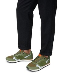 dunkelgrüne niedrige Sneakers von Marc O'Polo