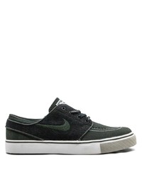 dunkelgrüne niedrige Sneakers von Nike