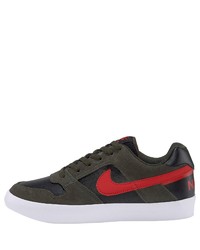 dunkelgrüne niedrige Sneakers von Nike SB