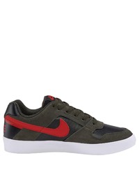 dunkelgrüne niedrige Sneakers von Nike SB