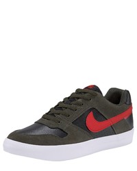 dunkelgrüne niedrige Sneakers von Nike SB