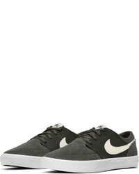 dunkelgrüne niedrige Sneakers von Nike SB