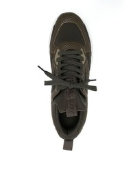 dunkelgrüne niedrige Sneakers von Calvin Klein