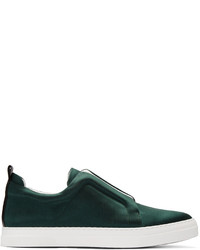 dunkelgrüne niedrige Sneakers von Pierre Hardy
