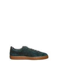 dunkelgrüne niedrige Sneakers von Puma