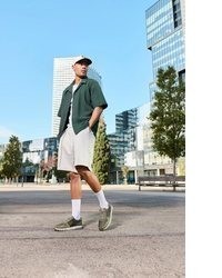 dunkelgrüne niedrige Sneakers von Rieker