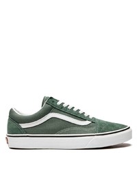 dunkelgrüne niedrige Sneakers von Vans