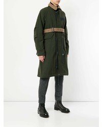 dunkelgrüne Regenjacke von Sacai