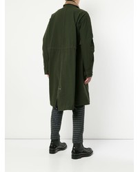 dunkelgrüne Regenjacke von Sacai