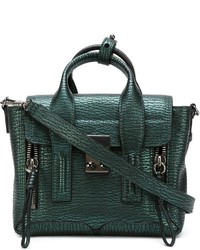 dunkelgrüne Satchel-Tasche aus Leder von 3.1 Phillip Lim
