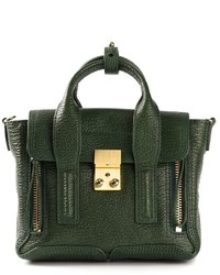 dunkelgrüne Satchel-Tasche aus Leder von 3.1 Phillip Lim