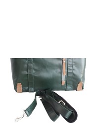 dunkelgrüne Satchel-Tasche aus Leder von 7clouds