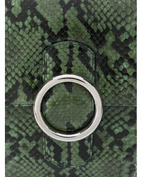 dunkelgrüne Satchel-Tasche aus Leder von Orciani