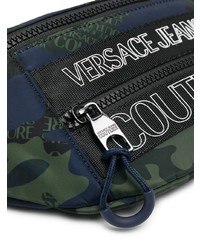 dunkelgrüne Segeltuch Bauchtasche von VERSACE JEANS COUTURE