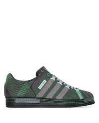 dunkelgrüne Segeltuch niedrige Sneakers von adidas by Craig Green