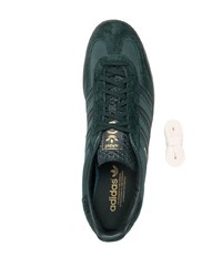 dunkelgrüne Segeltuch niedrige Sneakers von adidas