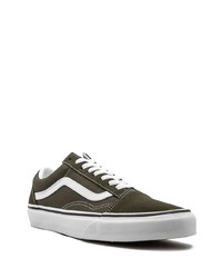 dunkelgrüne Segeltuch niedrige Sneakers von Vans