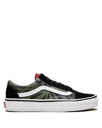 dunkelgrüne Segeltuch niedrige Sneakers von Vans