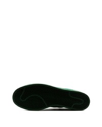 dunkelgrüne Segeltuch niedrige Sneakers von Adidas By Pharrell Williams