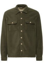 dunkelgrüne Shirtjacke von BLEND