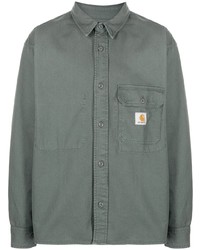 dunkelgrüne Shirtjacke von Carhartt WIP