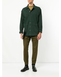dunkelgrüne Shirtjacke von Cerruti 1881