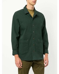 dunkelgrüne Shirtjacke von Cerruti 1881