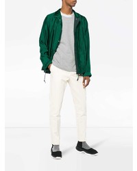 dunkelgrüne Shirtjacke von Sacai