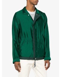 dunkelgrüne Shirtjacke von Sacai