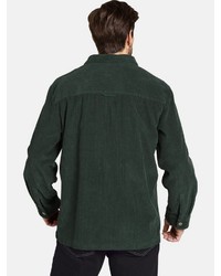 dunkelgrüne Shirtjacke von Jan Vanderstorm