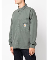 dunkelgrüne Shirtjacke von Carhartt WIP