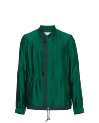dunkelgrüne Shirtjacke von Sacai