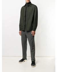 dunkelgrüne Shirtjacke von Jil Sander