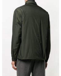 dunkelgrüne Shirtjacke von Jil Sander