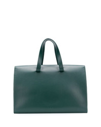 dunkelgrüne Shopper Tasche aus Leder von Aesther Ekme
