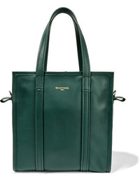 dunkelgrüne Shopper Tasche aus Leder von Balenciaga