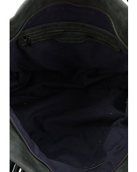 dunkelgrüne Shopper Tasche aus Leder von EMILY & NOAH