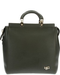 dunkelgrüne Shopper Tasche aus Leder von Givenchy