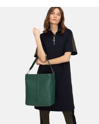 dunkelgrüne Shopper Tasche aus Leder von Liebeskind Berlin