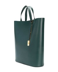 dunkelgrüne Shopper Tasche aus Leder von Sophie Hulme