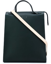 dunkelgrüne Shopper Tasche aus Leder von Pb 0110