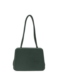 dunkelgrüne Shopper Tasche aus Leder von Sarah Chofakian