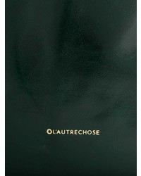 dunkelgrüne Shopper Tasche aus Leder von L'Autre Chose