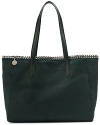 dunkelgrüne Shopper Tasche aus Leder von Stella McCartney