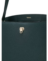 dunkelgrüne Shopper Tasche aus Leder von Valextra