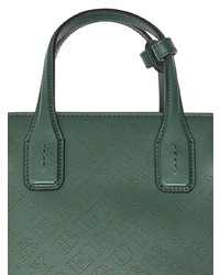 dunkelgrüne Shopper Tasche aus Leder von Burberry