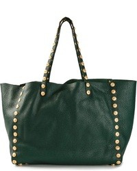 dunkelgrüne Shopper Tasche aus Leder von Valentino Garavani