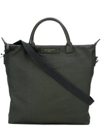 dunkelgrüne Shopper Tasche aus Leder von WANT Les Essentiels