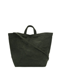dunkelgrüne Shopper Tasche aus Leder von Zilla